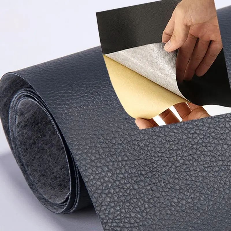 Self Adhesive Leather for Sofa Repair Patch Furniture Table Chair Sticker Seat Bag Shoe Bed Fix Mend PU Artificial