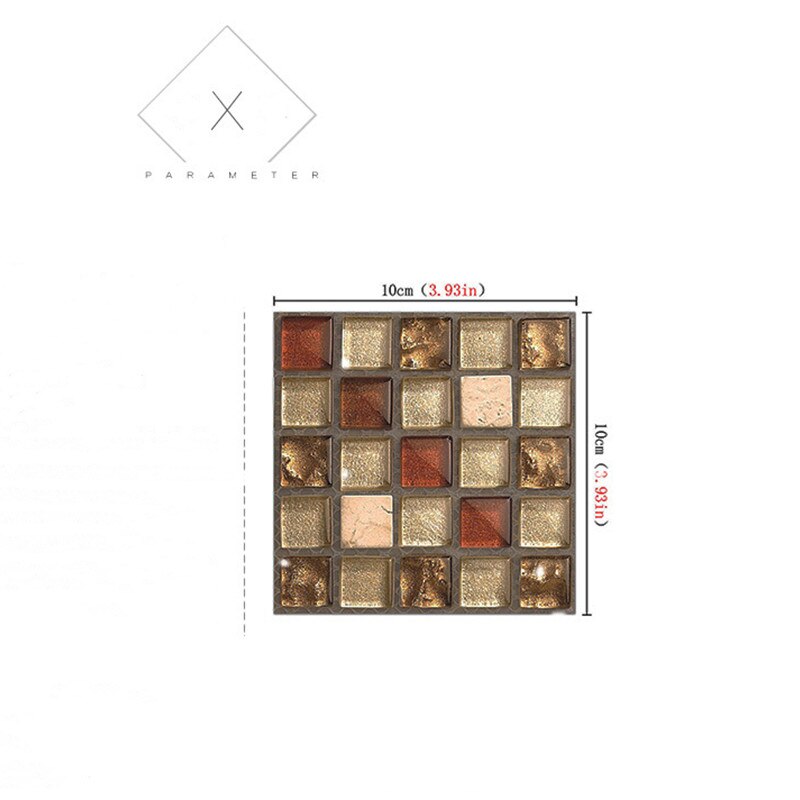 Self Adhesive Mosaic Tile Stickers (20Pcs)