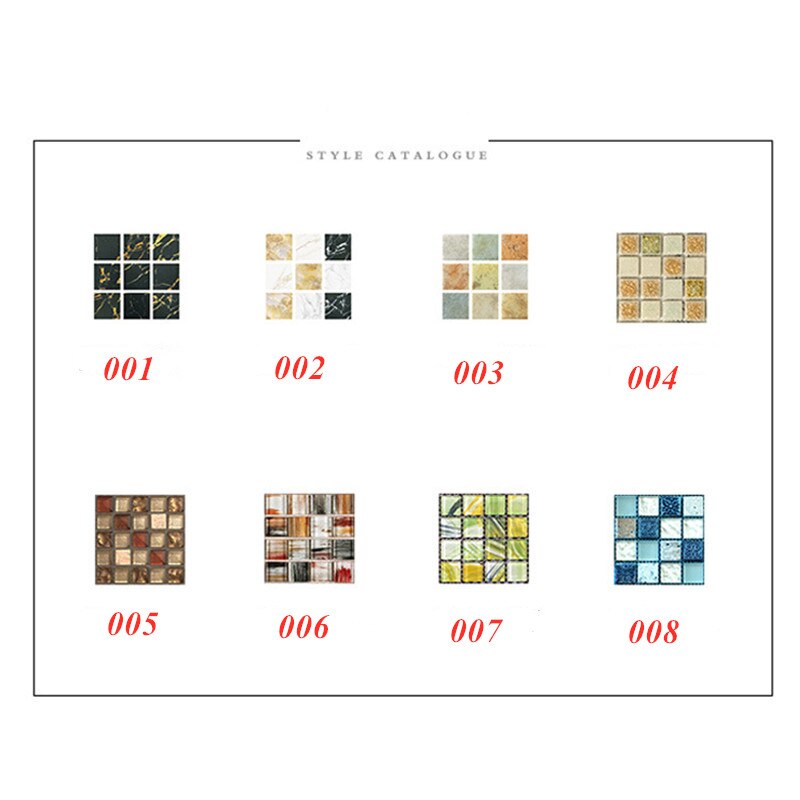Self Adhesive Mosaic Tile Stickers (20Pcs)