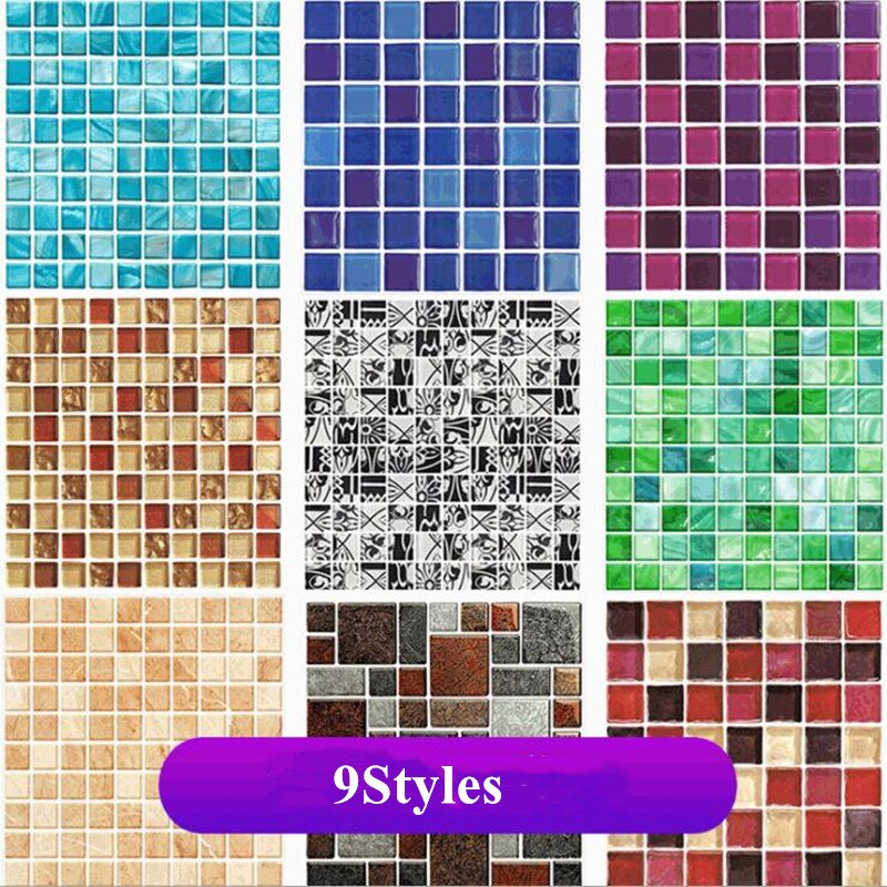 Self Adhesive Mosaic Tile Stickers (20Pcs)