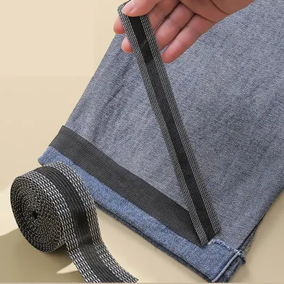 Self Adhesive Pants Paste Iron on Pants Edge Shorten Repair Pants for Jean Clothing and Jean Pants Apparel DIY Sewing