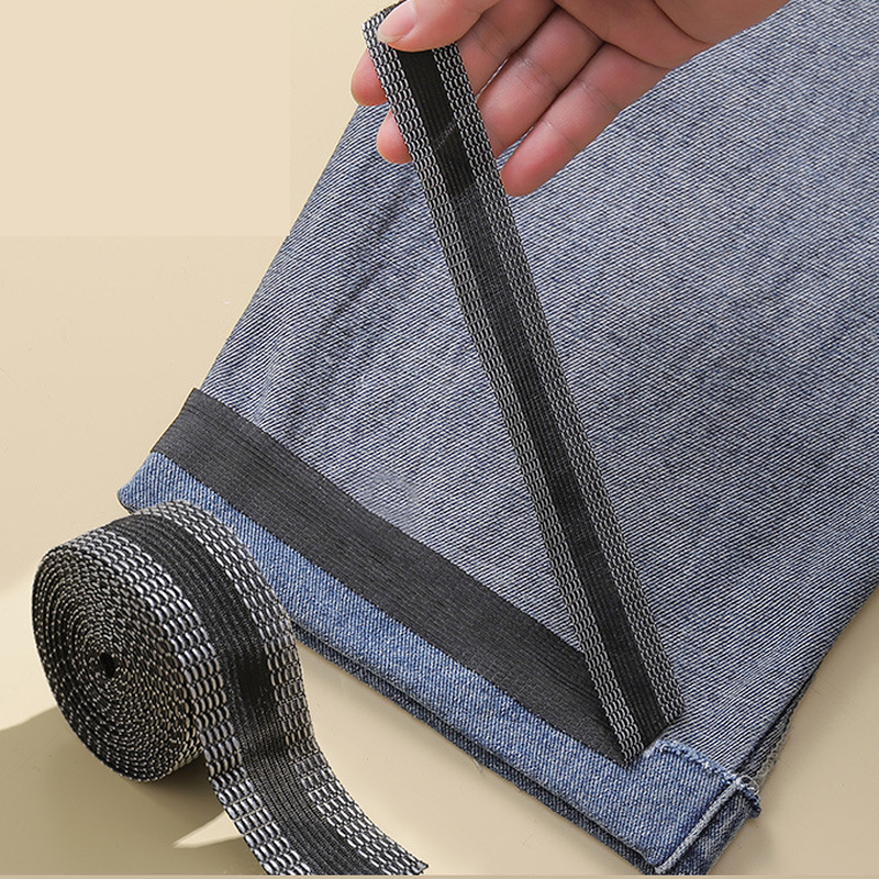 Self Adhesive Pants Paste Iron on Pants Edge Shorten Repair Pants for Jean Clothing and Jean Pants Apparel DIY Sewing
