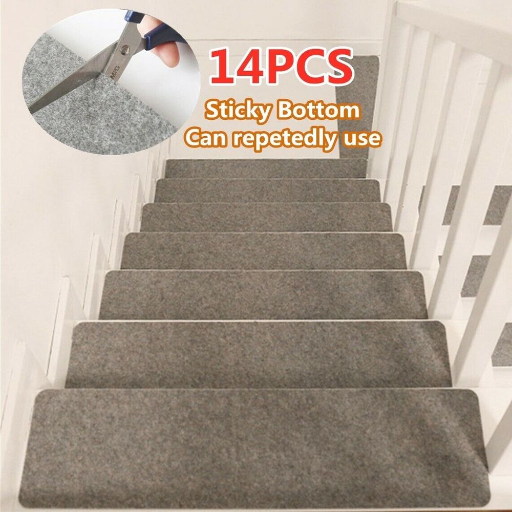 Self Adhesive Stair Tread Mats (14pcs) Self Adhesive Stair Tread Mats (14pcs)