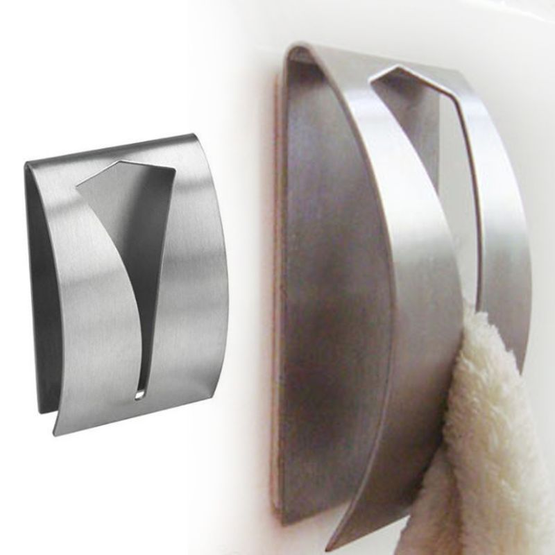 Self Adhesive Towel Holder Towel Hook (2Pcs) Self Adhesive Towel Holder Towel Hook (2Pcs)
