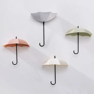Self Adhesive Umbrella Wall Hook Hanger (3 pcs) Self Adhesive Umbrella Wall Hook Hanger (3 pcs)