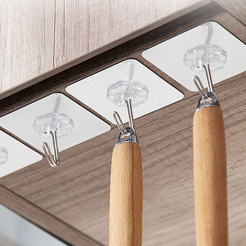 Self Adhesive Wall Hooks Strong Suction (20 pcs) Self Adhesive Wall Hooks Strong Suction (20 pcs)