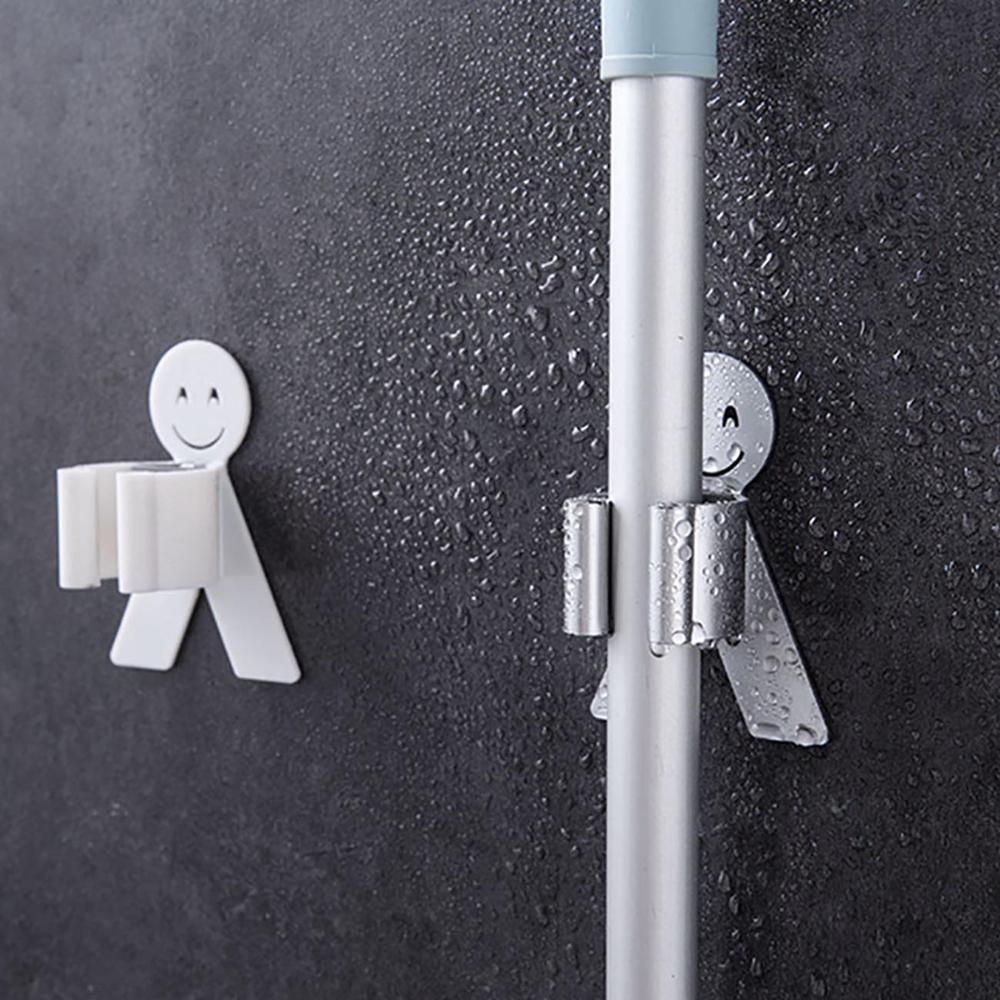 Self Adhesive Wall Mount Mop Holder Self Adhesive Wall Mount Mop Holder