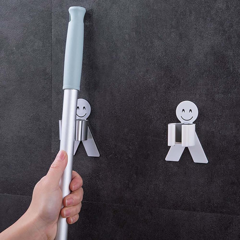 Self Adhesive Wall Mount Mop Holder Self Adhesive Wall Mount Mop Holder