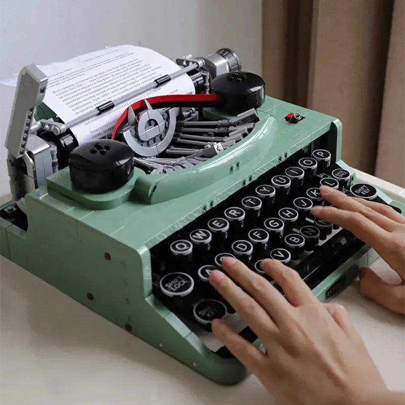 Self-Assembly Typewriter Model with 2179Pieces: A Unique Collectible for Adults, Perfect for Display and Play Self-Assembly Typewriter Model with 2179Pieces: A Unique Collectible for Adults, Perfect for Display and Play