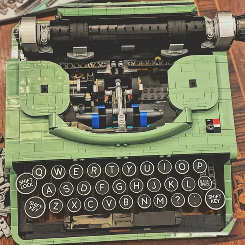 Self-Assembly Typewriter Model with 2179Pieces: A Unique Collectible for Adults, Perfect for Display and Play Self-Assembly Typewriter Model with 2179Pieces: A Unique Collectible for Adults, Perfect for Display and Play