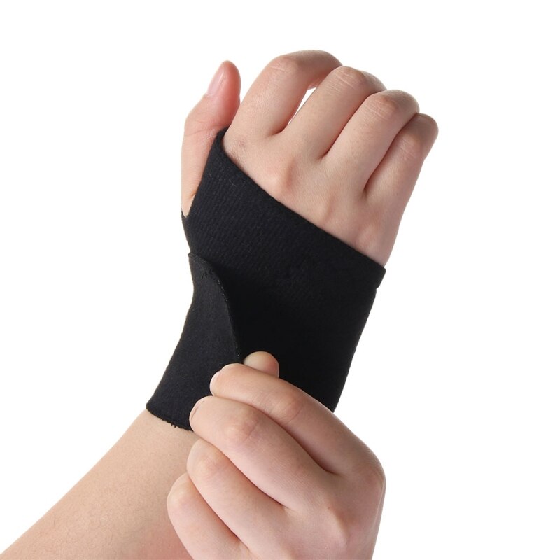 Self Heating Wrist Band Magnetic Therapy Support Brace Wrap Heated Hand Warmer Compression Pain Relief Wristband