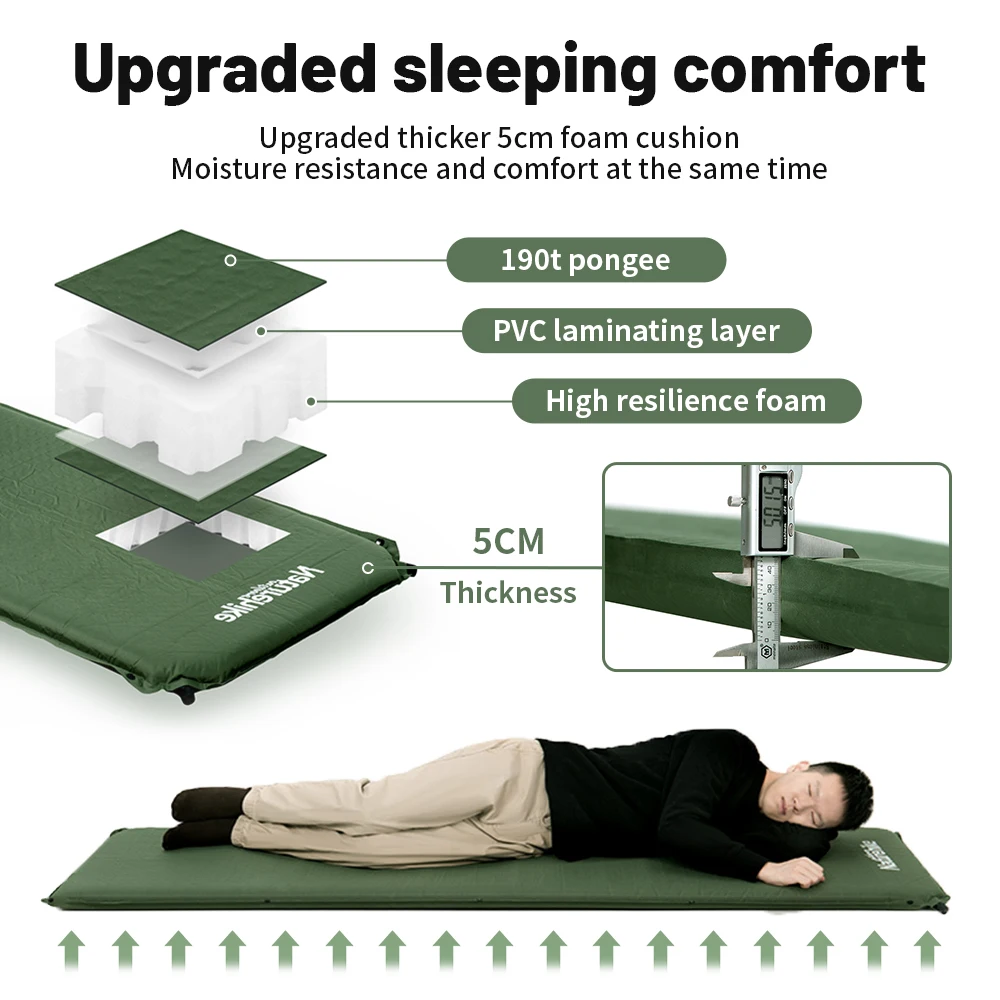 Self-Inflating Mattress Inflatable Mattress 5CM Air Mattress Hiking Camper Tourist Foam Sleeping Mat Camping Mat Tent Self-Inflating Mattress Inflatable Mattress 5CM Air Mattress Hiking Camper Tourist Foam Sleeping Mat Camping Mat Tent