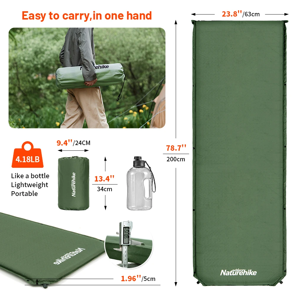 Self-Inflating Mattress Inflatable Mattress 5CM Air Mattress Hiking Camper Tourist Foam Sleeping Mat Camping Mat Tent Self-Inflating Mattress Inflatable Mattress 5CM Air Mattress Hiking Camper Tourist Foam Sleeping Mat Camping Mat Tent