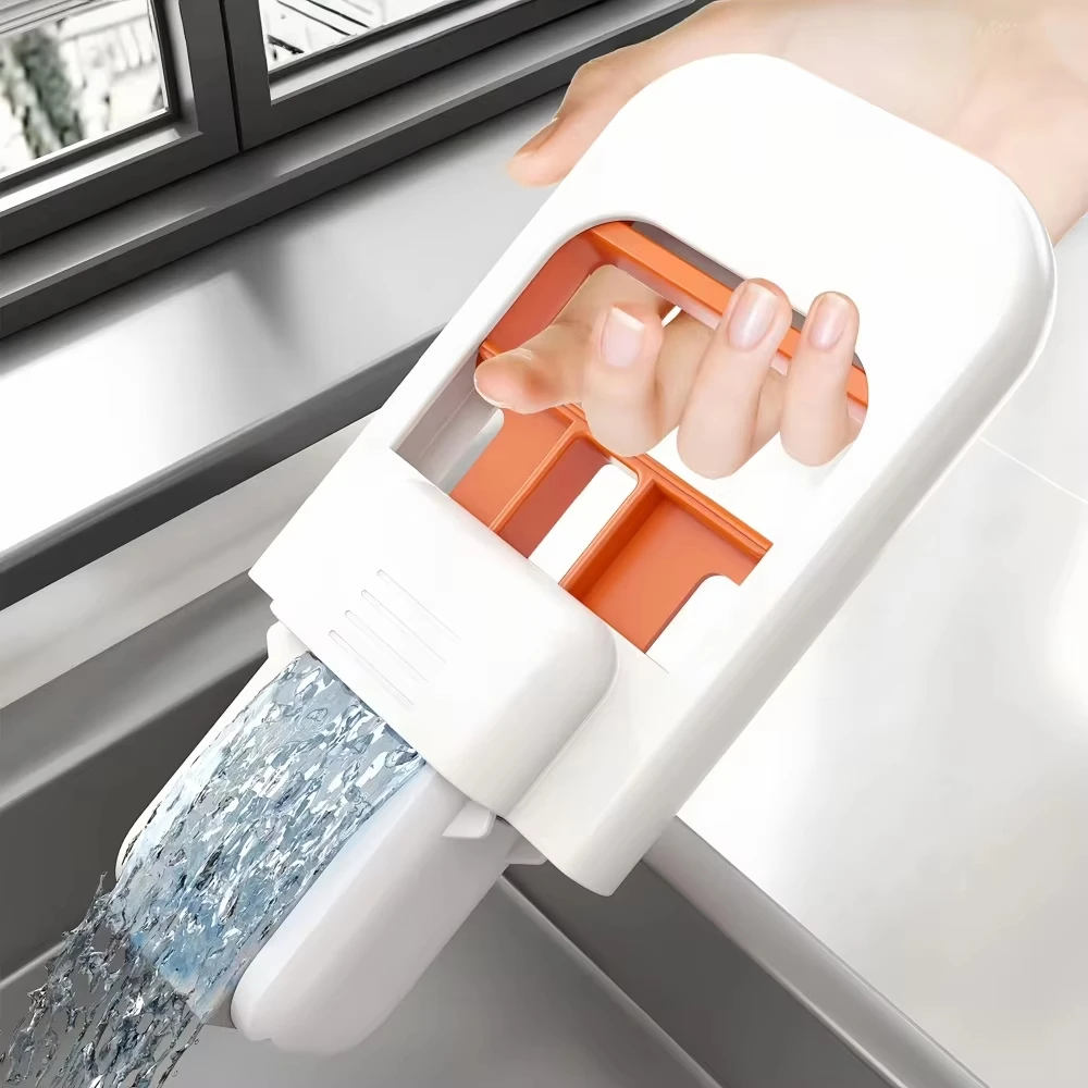 Self-Squeezing Desktop Mops Handheld Sponge Mop for Home Bathroom Kitchen Foldable Tabletop Scrubber Mini Cleaning Tools