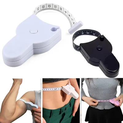 Self-tightening Body Measuring Tape Ruler 150cm/60 Inch Sewing Tailor Dressmaking Measure Ruler Meter Film for Waist