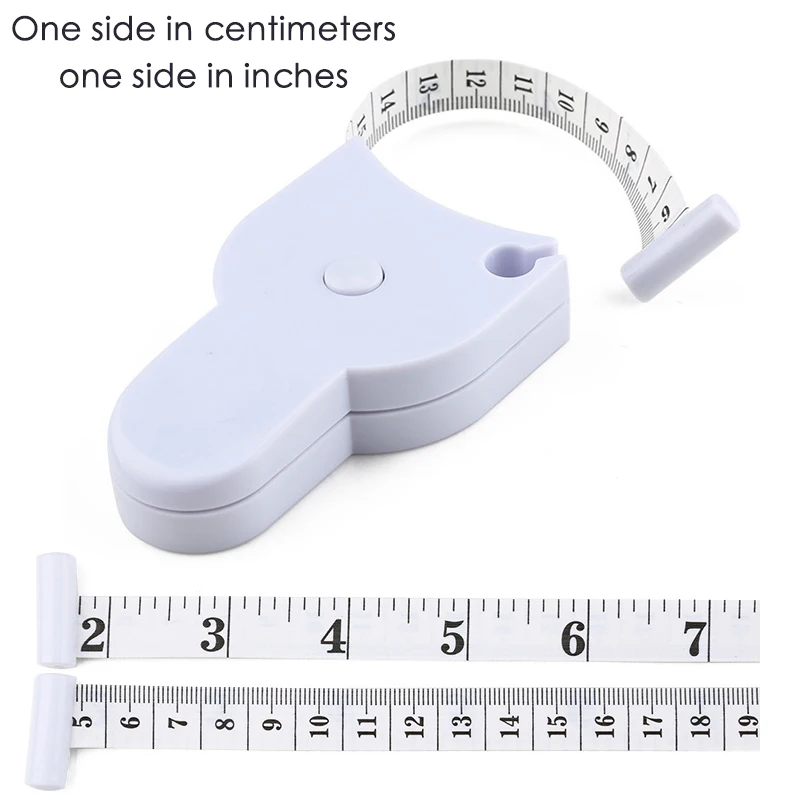 Self-tightening Body Measuring Tape Ruler 150cm/60 Inch Sewing Tailor Dressmaking Measure Ruler Meter Film for Waist