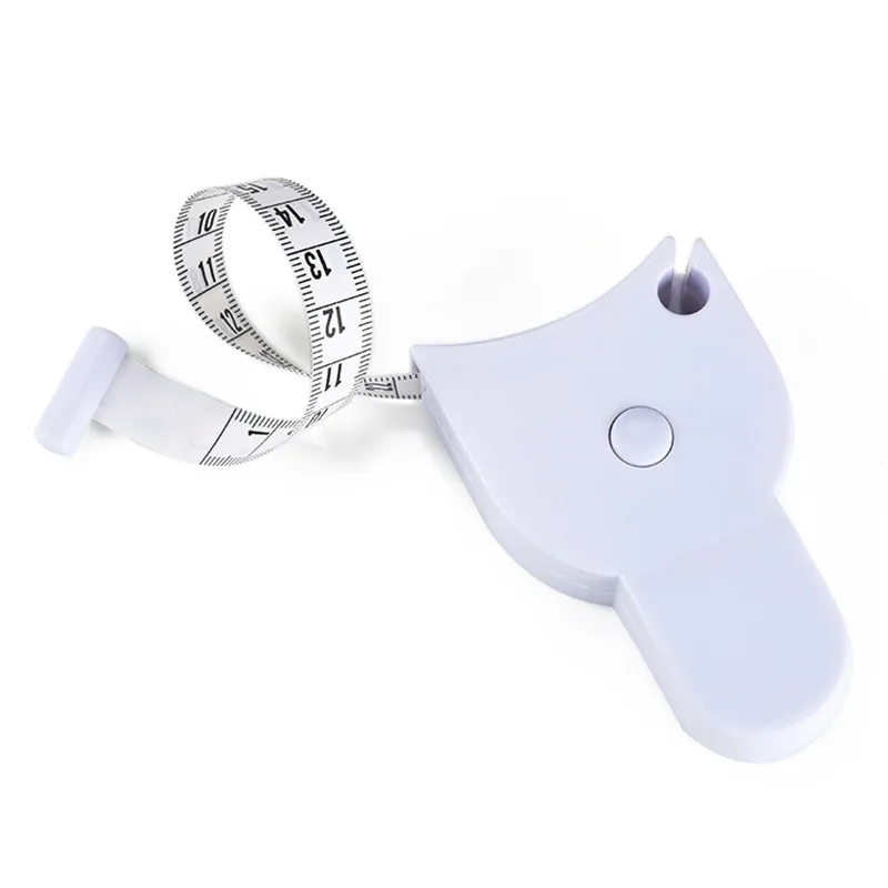 Self-tightening Body Measuring Tape Ruler 150cm/60 Inch Sewing Tailor Dressmaking Measure Ruler Meter Film for Waist