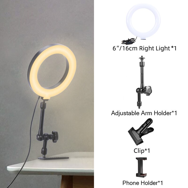 Selfie LED Clip On Ring Light