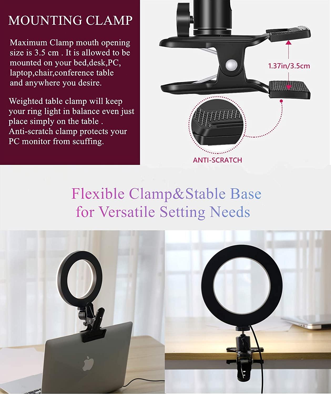 Selfie LED Clip On Ring Light