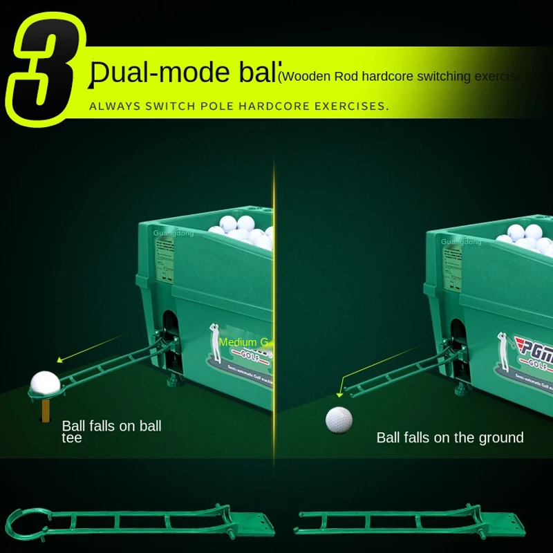 Semi-automatic Golf Ball Machine ABS Material Automatic Golf Ball Dispenser Golf Clubs Holder Golf Training Service Semi-automatic Golf Ball Machine ABS Material Automatic Golf Ball Dispenser Golf Clubs Holder Golf Training Service