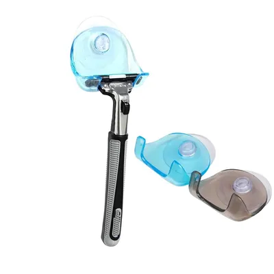 Semi Transparent Suction Razor Holder (2 pcs)