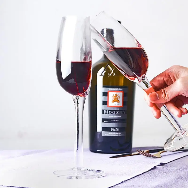 Semicircular Red Wine Cups 140ml Creative Crystal Glass Portable Clear Half Wine Glass fun European Creative Crystal