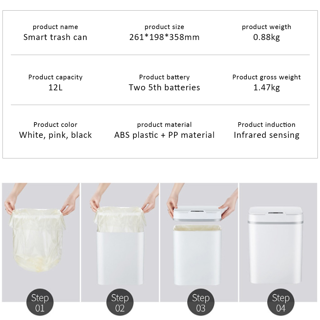 Sensor Trash Can Automatic Bin