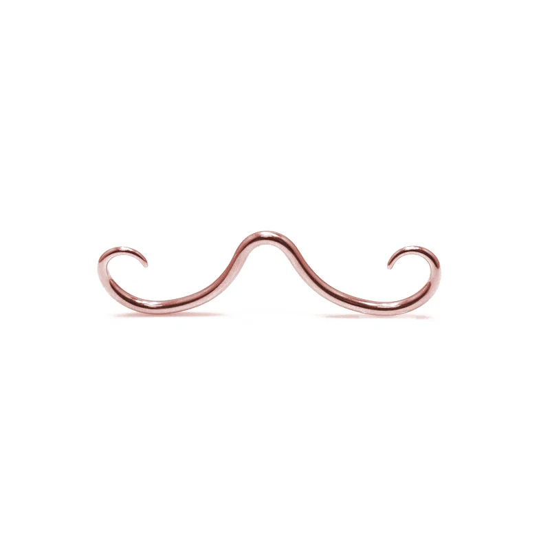 Septum Mustache Ring Body Piercing Jewelry for Women Men 16L Surgical Steel Nose Stud Septum Mustache Ring Body Piercing Jewelry for Women Men 16L Surgical Steel Nose Stud