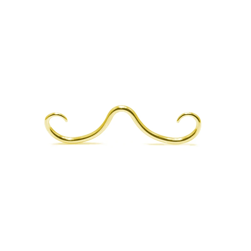 Septum Mustache Ring Body Piercing Jewelry for Women Men 16L Surgical Steel Nose Stud Septum Mustache Ring Body Piercing Jewelry for Women Men 16L Surgical Steel Nose Stud