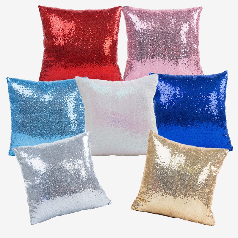 Sequin Cushion Mermaid Cover for Sofa Pillow