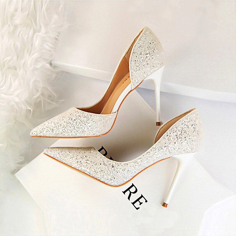 Sequin Heels Ladies Glitter Pumps Sequin Heels Ladies Glitter Pumps