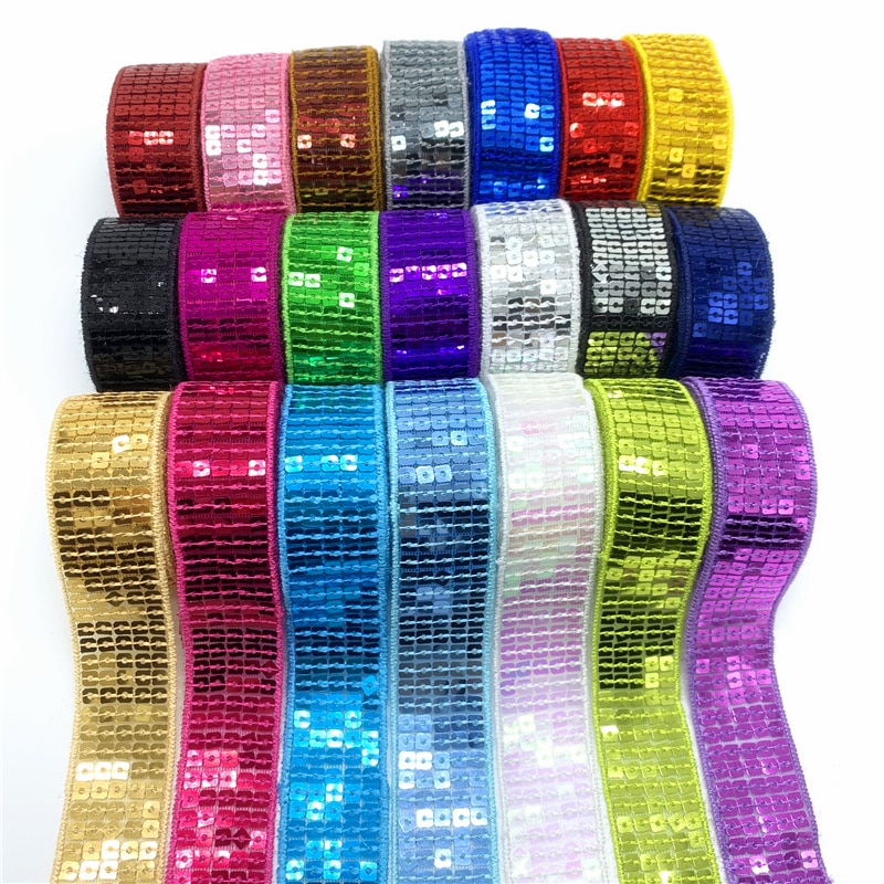 Sequin Ribbon DIY Sewing Fabric