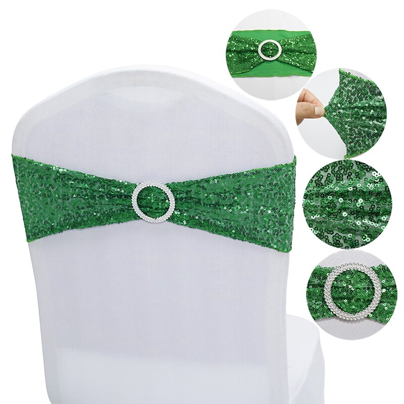 Sequin Spandex Chair Sashes (50pcs)