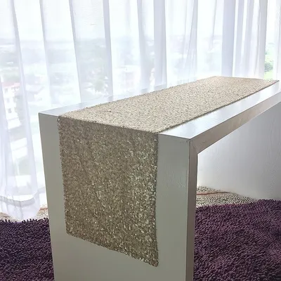 Sequin Table Runner Fabric Decor