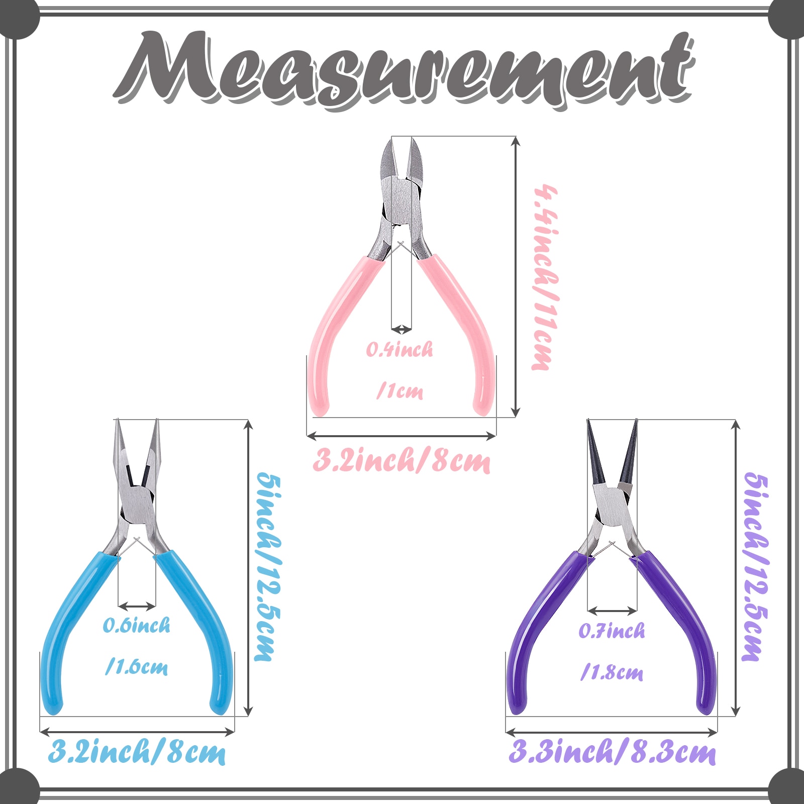 Set of Pliers for Jewelry Making (3 Pcs) Set of Pliers for Jewelry Making (3 Pcs)