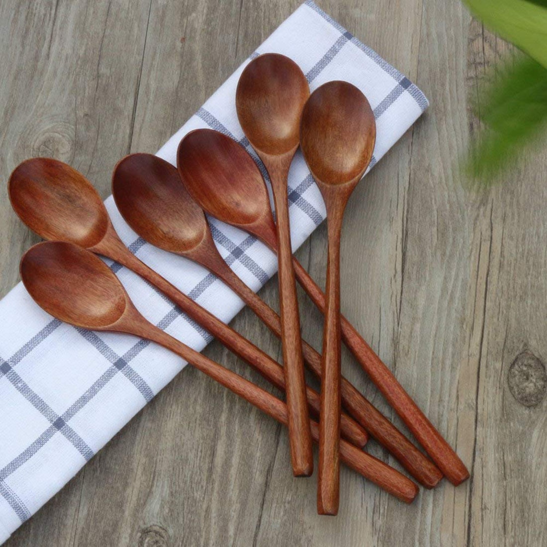 Set of Wooden Spoons for Eating (6 Pcs) Set of Wooden Spoons for Eating (6 Pcs)