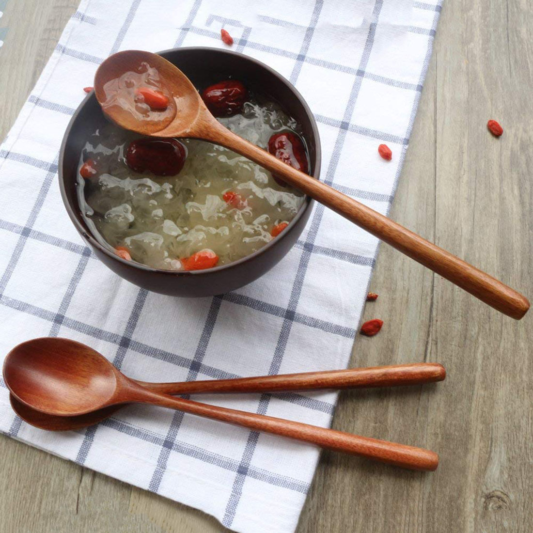 Set of Wooden Spoons for Eating (6 Pcs) Set of Wooden Spoons for Eating (6 Pcs)