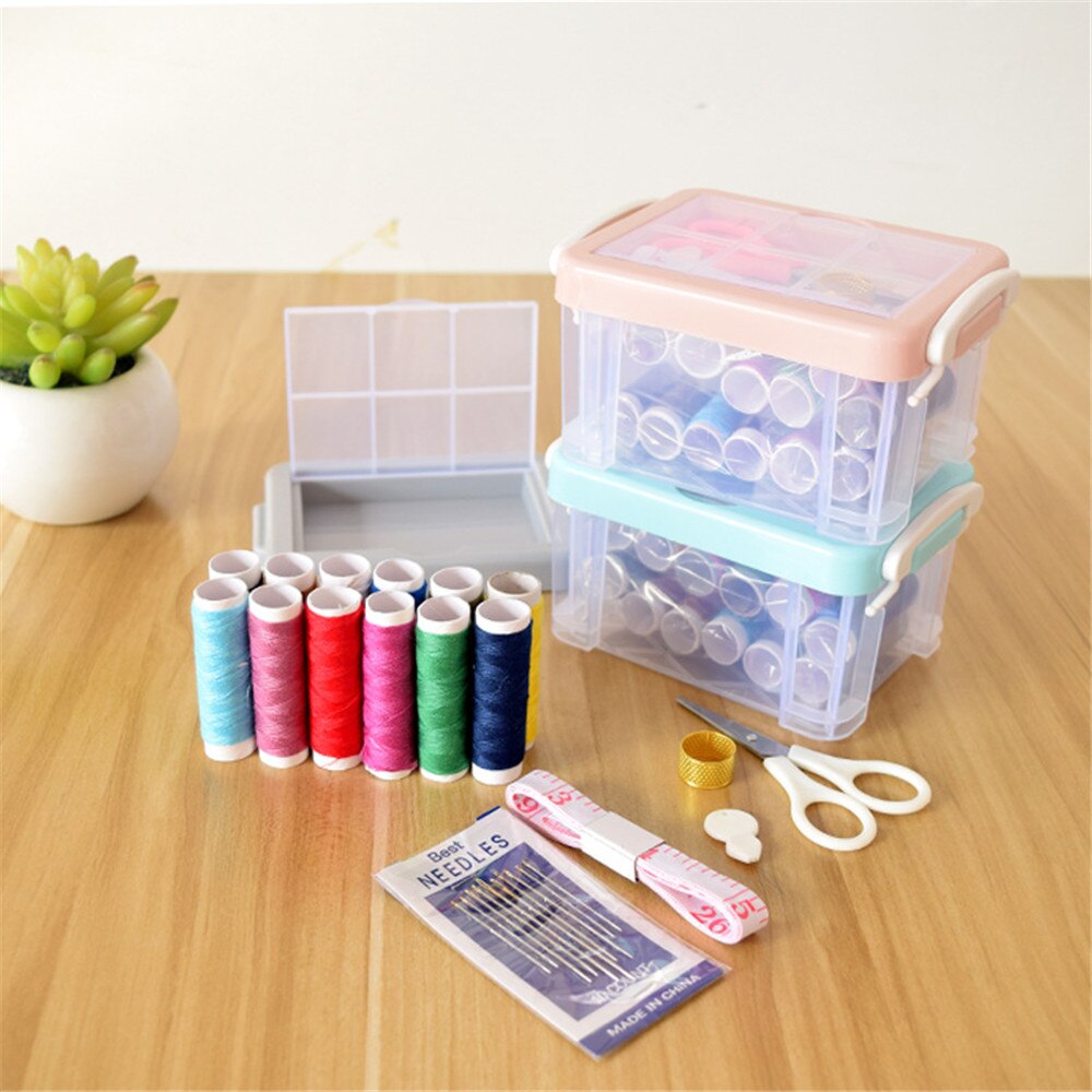 Sewing Kit Organizer with Sewing Materials Sewing Kit Organizer with Sewing Materials