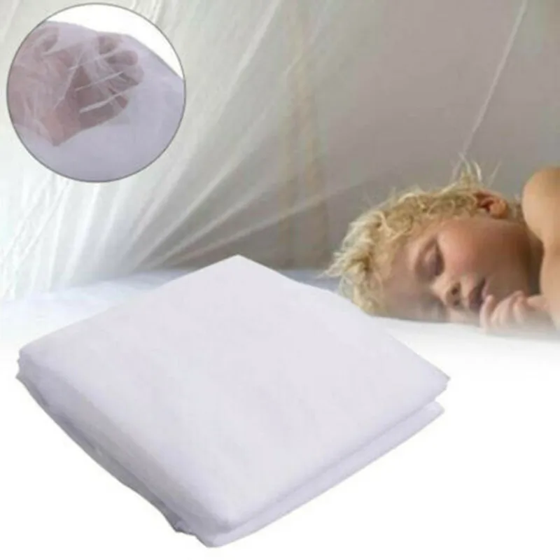 Sexy Mosquito Net Palace Four Door King/Queen Double Size Home Single Bed Prevent Insect Outdoor Square Grace White