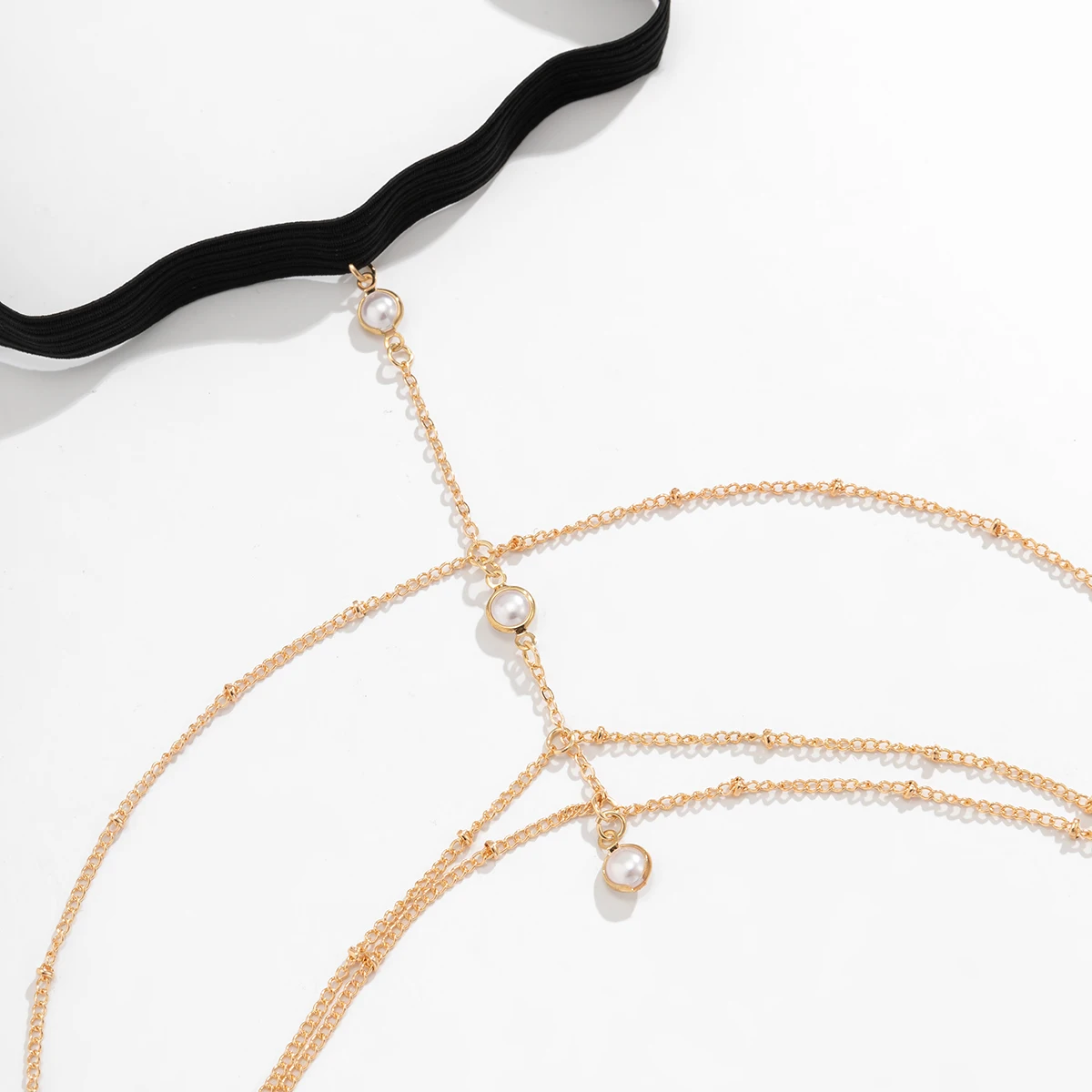 Sexy Multilayer Tassel Pearl Clip Bead Leg Chain for Women Simple Adjustable Elastic Thigh Chain Beach Body Jewelry Sexy Multilayer Tassel Pearl Clip Bead Leg Chain for Women Simple Adjustable Elastic Thigh Chain Beach Body Jewelry