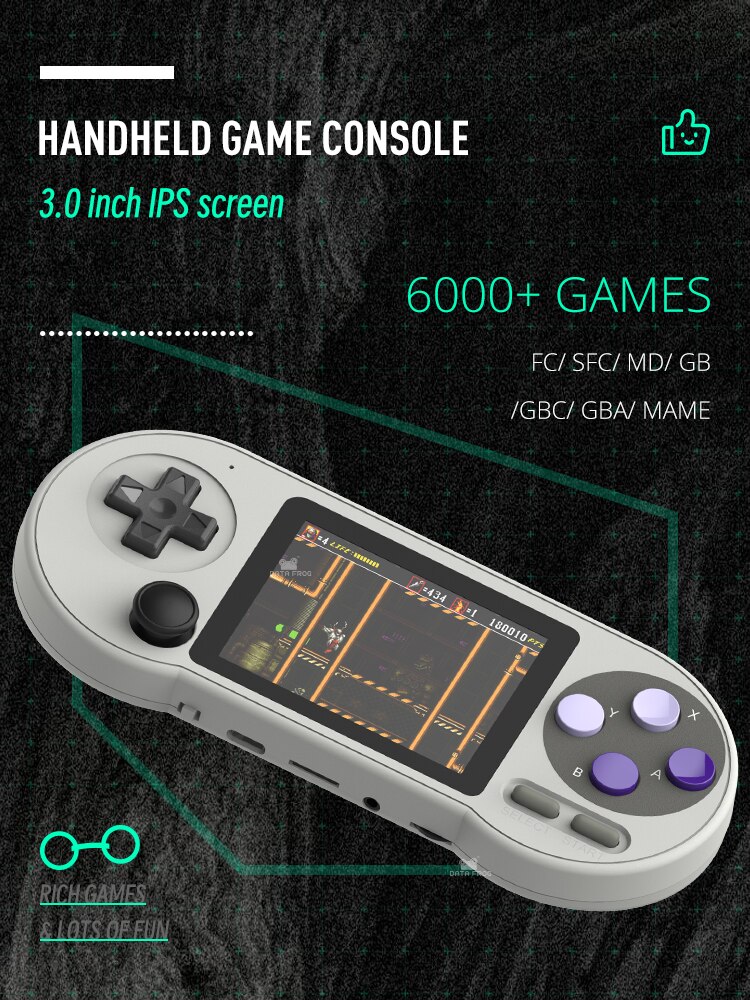 SF2000 Portable Handheld Game Console 3 Inch IPS Retro Game Consoles Built-in 6000 Games Retro Video Games For Kids SF2000 Portable Handheld Game Console 3 Inch IPS Retro Game Consoles Built-in 6000 Games Retro Video Games For Kids