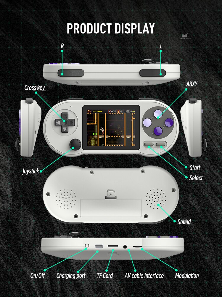 SF2000 Portable Handheld Game Console 3 Inch IPS Retro Game Consoles Built-in 6000 Games Retro Video Games For Kids SF2000 Portable Handheld Game Console 3 Inch IPS Retro Game Consoles Built-in 6000 Games Retro Video Games For Kids