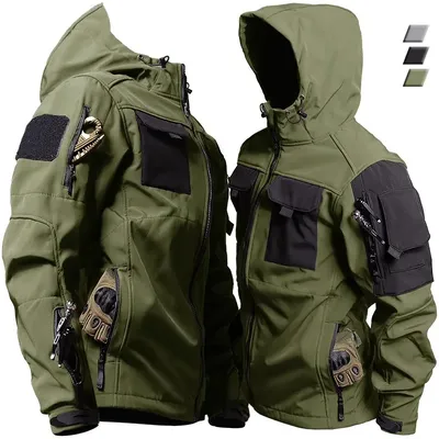 Shark Skin Tactical Jackets Men Military Soft Shell Waterproof Windproof Hooded Jacket Outdoor Functional Uniforms Shark Skin Tactical Jackets Men Military Soft Shell Waterproof Windproof Hooded Jacket Outdoor Functional Uniforms