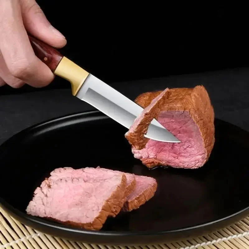 Sharp Fruit Knife, Outdoor Boning-Knife, EDC Portable pocket-Knife, Lamb Chop-Knife, BBQ knife, Survival-Knife