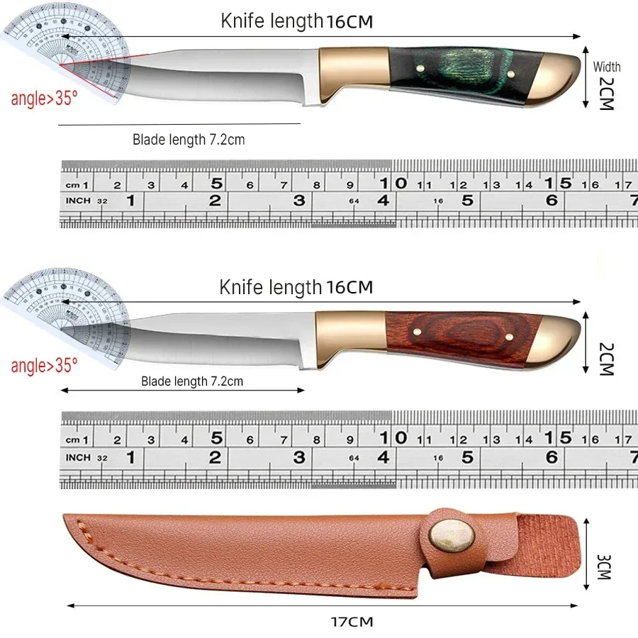 Sharp Fruit Knife, Outdoor Boning-Knife, EDC Portable pocket-Knife, Lamb Chop-Knife, BBQ knife, Survival-Knife
