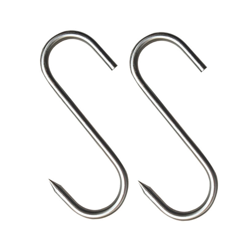Sharp Tip Stainless Steel Meat Hooks (20Pcs)