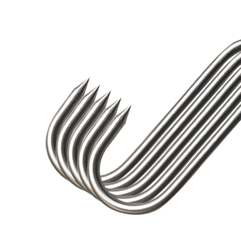 Sharp Tip Stainless Steel Meat Hooks (20Pcs)