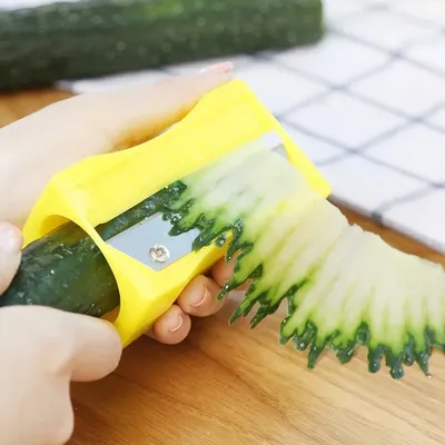 Sharpener Cucumber Cutter Beauty Cucumber Slicer Knife Sharpener Kitchen Accessories Peeler Fruit Curling