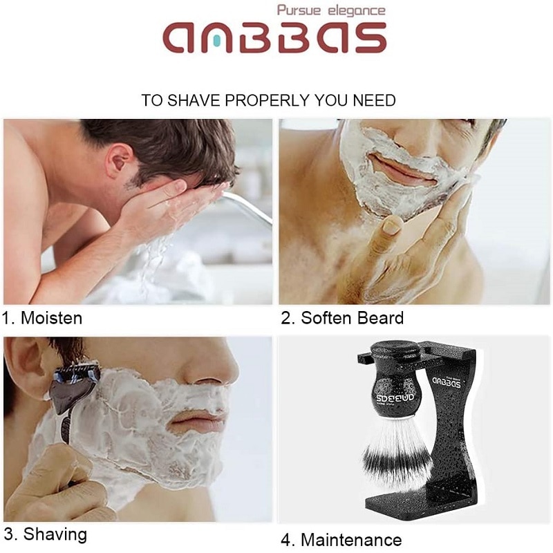 Shaving Cream Brush Synthetic Bristles