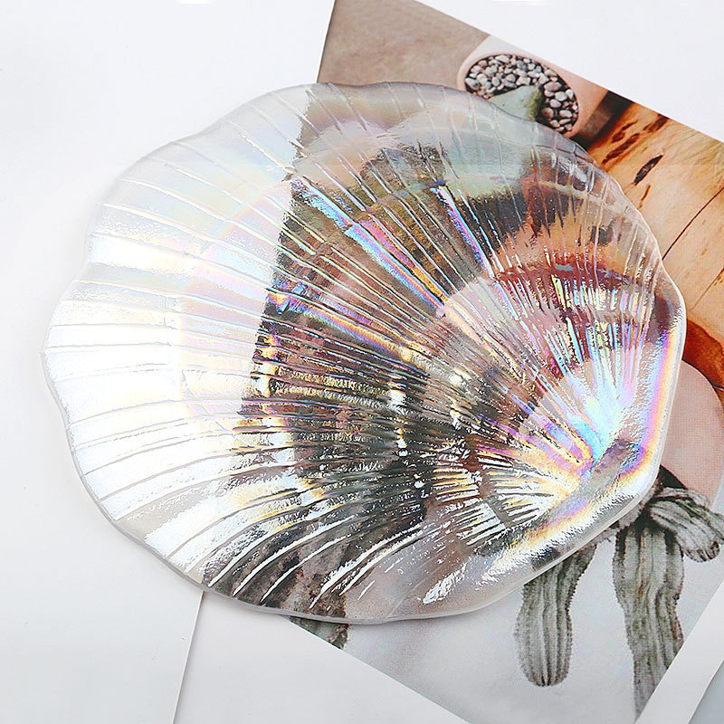 Shell Trinket Dish Crystal Tray Shell Trinket Dish Crystal Tray